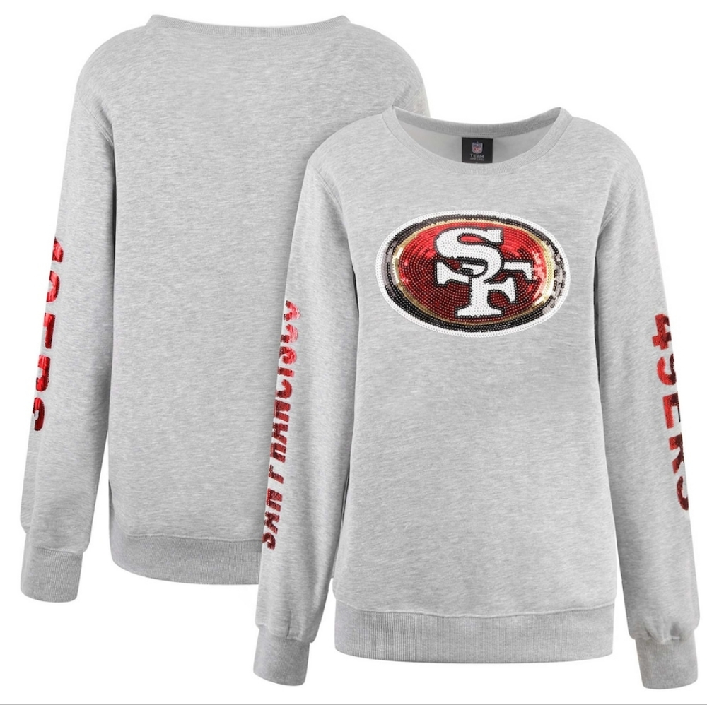 San Francisco 49ers Sequin Sweatshirt